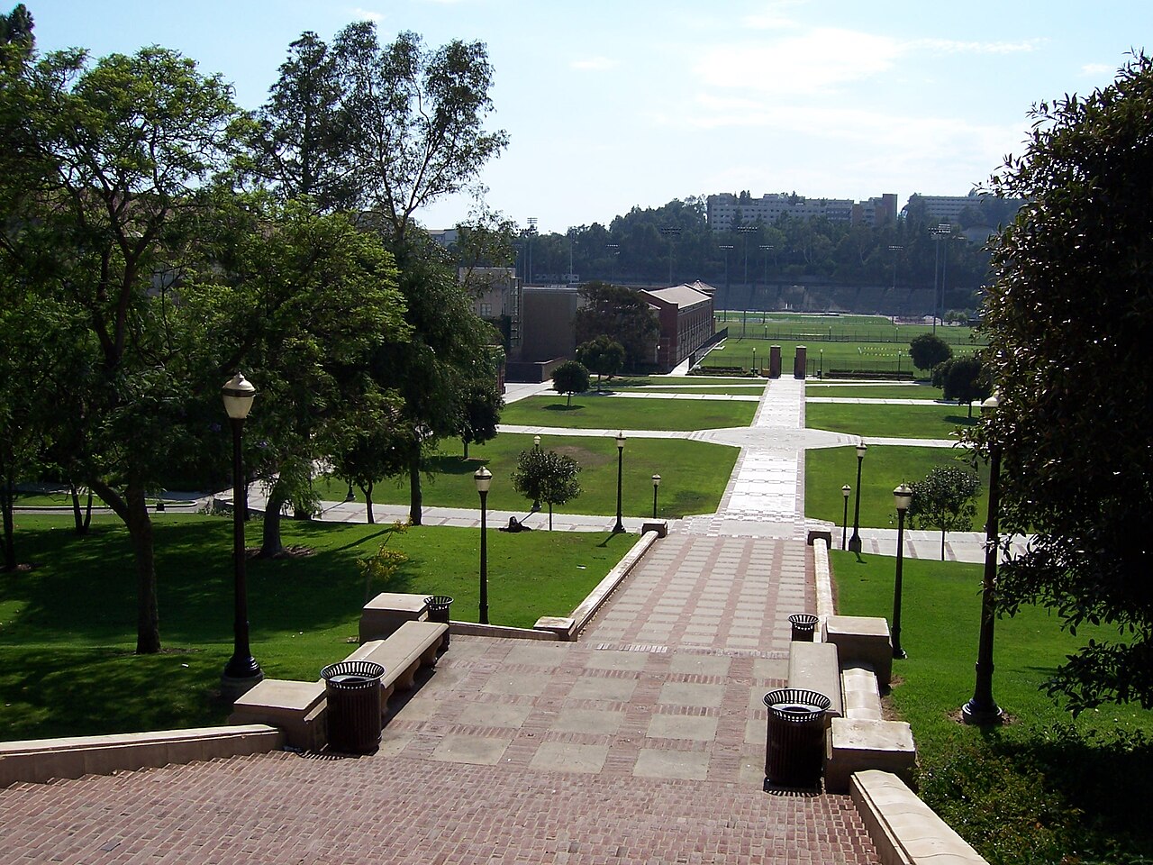 Зелёные дворы кампуса UCLA